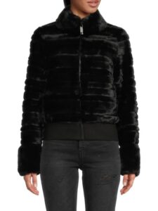 Faux Fur Paneled Jacket