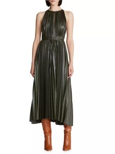 Noah Vegan Leather Midi-dress