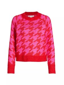 Oversized Houndstooth Sweater