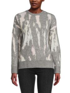 Virgo Abstract Wool Blend Sweater