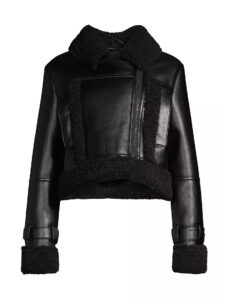 Jay Faux Leather-&-suede Moto Jacket