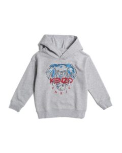 Boys Marled Hoodie with Elephant Applique