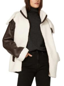 Symbiosis Faux Shearling Jacket