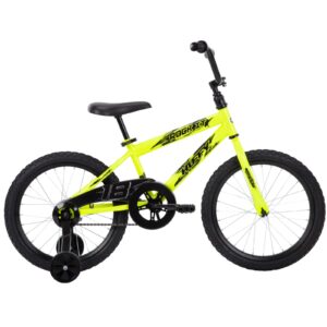 Huffy 18 In. Rock It Kids Bike for Boys Ages 4 and Up, Child, Neon Powder Yellow