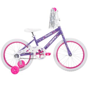 Huffy 18 In. Sea Star Kids Bike for Girls Ages 4 and Up,child, Metallic Purple