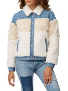 Faux Fur Denim Jacket