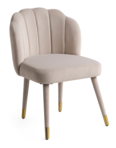 Shell Back Velvet Dining Chair