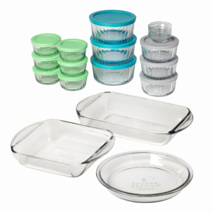 30 Piece Glass Food Storage Containers