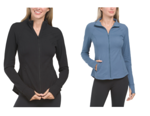 Lux Full Zip Performance Cropped Jacket with Side Pockets