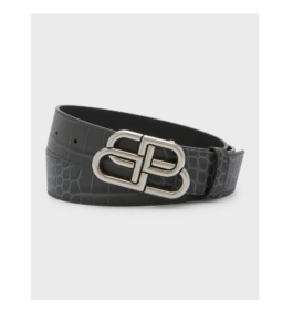 Men's Bb-logo Leather Belt