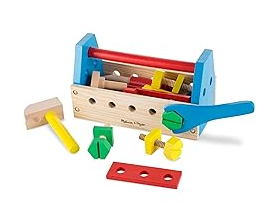 Take-along Tool Kit Wooden Construction Toy (24 Pcs)