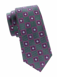 Medallion Silk Jacquard Tie