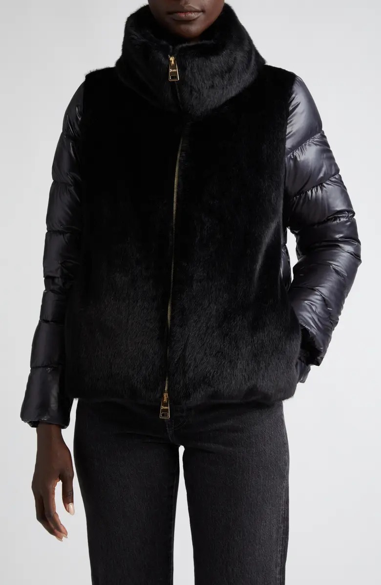 Sale on Herno Mixed Media Down Jacket
