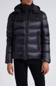 Ultralight Nylon & Wool Down Puffer Jacket