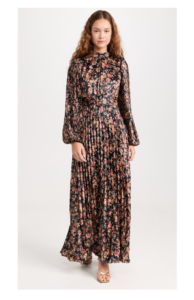Plissé Maxi Dress
