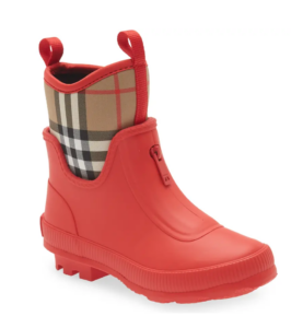 Kids' Mini Flinton Check Waterproof Rain Boot