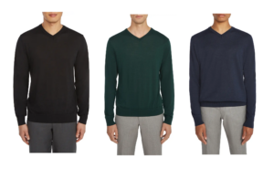V-neck Wool Blend Sweater Up to 84%