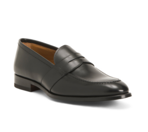 Men's Made in Italy Leather Penny Loafers