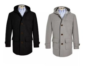 Big Boys Classic-fit Hooded Overcoat