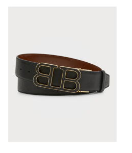 Men's Reversible Leather Bb Buckle Belt