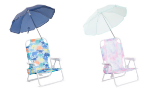 Beach Chair with Cup Holder and Umbrella