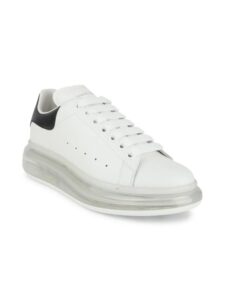 Oversized Transparent Sole Leather Sneakers