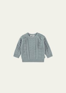 Kid's Bjork Knitted Wool Sweater, Size Newborn-3