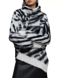 Lock Zebra Roll Neck Sweater