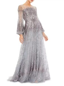Beaded Fit-&-flare Gown