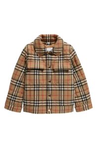 Kids' Check Quilted Jacket