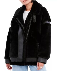 Sean Geniune Shearling & Leather Coat