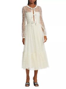 Camille Tulle Tiered Midi-dress