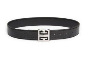 4g Buckle Reversible Coated Canvas & Leather Belt Size 32
