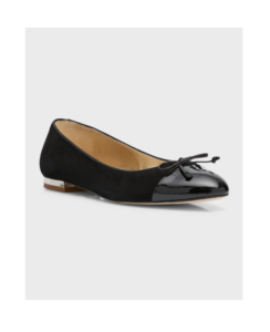 Venus Bow Cap-toe Ballerina Flats