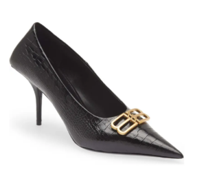 Knife Bb Logo Pointed Toe Pump (size 9.5)