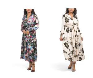 Soft V-neck Tiered Midi Dress