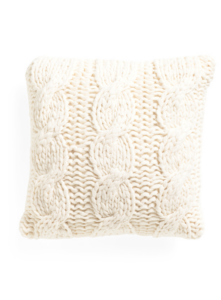 20x20 Chunky Triple Cable Knit Pillow