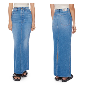The Candy Stick Denim Maxi Skirt