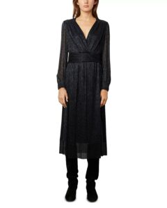 Josiah Metallic Long Sleeve Dress