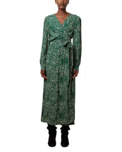 Jovana Printed Wrap Dress