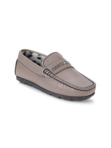 Kid's Logo Leather Penny Loafers
