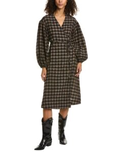 Seersucker Wrap Dress