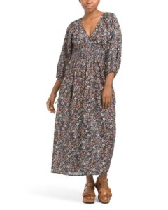 V-neck Midi Cover-up Dress