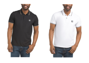 Rubberized Print Pique Polo