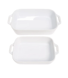 2-piece Baking Dish - White