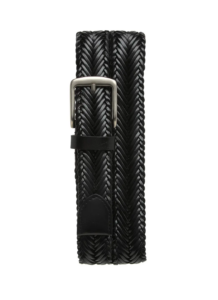 Herringbone Braided Leather Belt