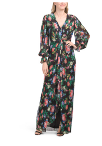 Milo Floral Twist Front Gown