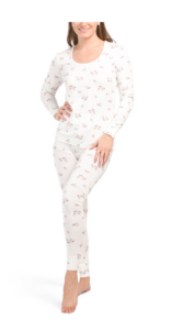Floral Print Cotton Lyocell Pajama Set