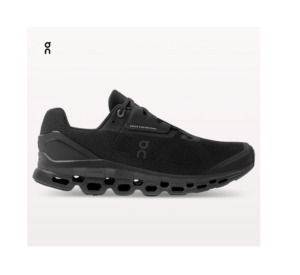Men's Cloudstratus Running Shoes ( D Width ) in All Black