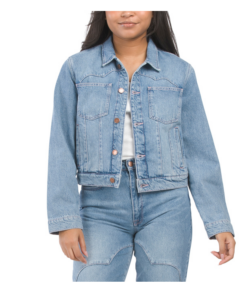 Organic Cotton Ms Ciela Cloud Stitch Trucker Jacket